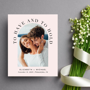 Papier Budget moderne Arche photo Faire-part de mariage r