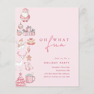 Papier BUDGET Moderne Blush Rose Fête de Noël