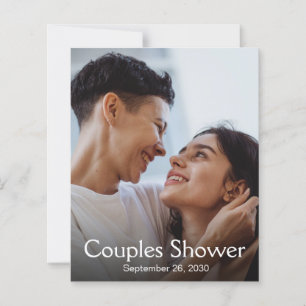 Papier Budget moderne LGBTQ Photo Couples Douche