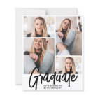 Budget Moderne Quatre Photo Script Invitation