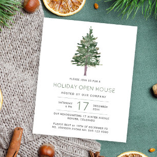 Papier Budget moderne rustique vacances ouvert invitation