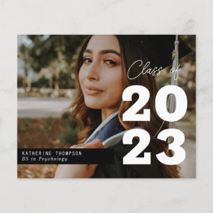 Papier Budget Moderne Script Graduation Année