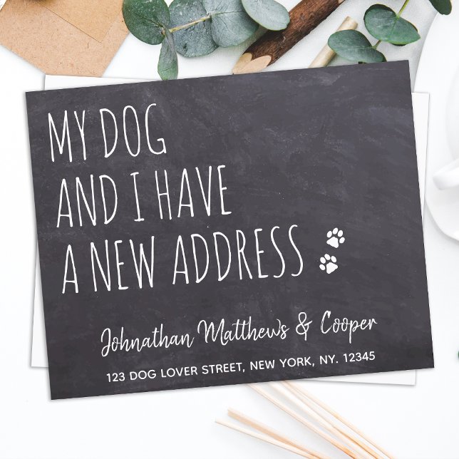 Papier Budget Mon Chien & Moi Nouvelle Adresse Nous Avons (Créateur téléchargé)