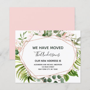 Papier Budget Moving Announcement Eucalyptus Greenery