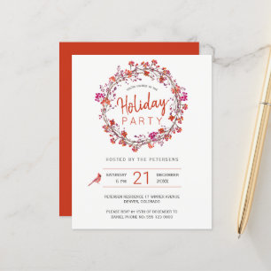 Papier Budget Noël fête d'hiver Invitation