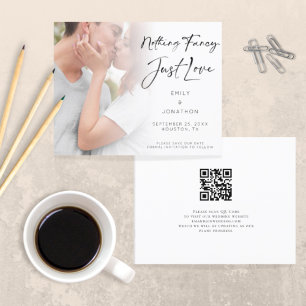 Papier Budget Nothing Fancy QR Code Photo Enregistrer la