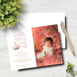 Papier Budget Notre Petit Citrouille 1er Invitation anniv