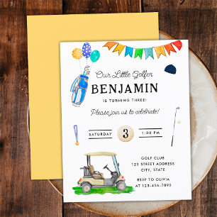 Papier Budget Notre Petit Golfeur Jaune Anniversaire de G