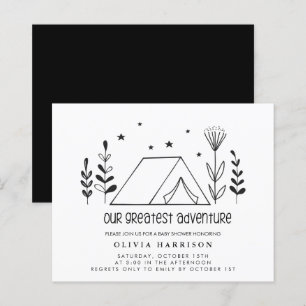 Papier Budget Notre plus grand Invitation Baby shower d'a