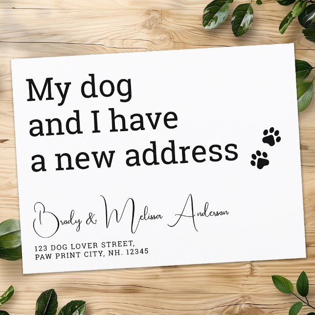 Papier Budget Nous Avons Déménagé Mon Chien Et Mon Animal (Créateur téléchargé)