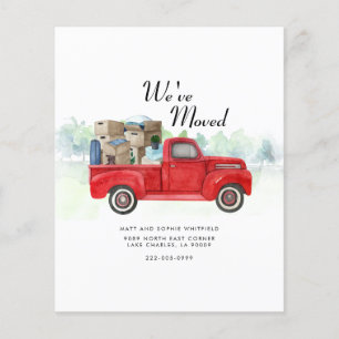 Papier Budget Nous avons déplacé le Faire-part de changem