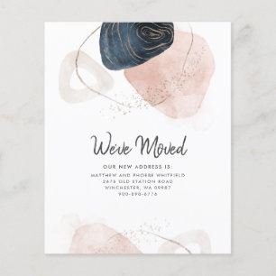 Papier Budget Nous avons déplacé le Faire-part de changem