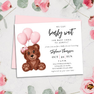 Papier Budget Nous Pouvons Attendre L'Invitation Du Baby