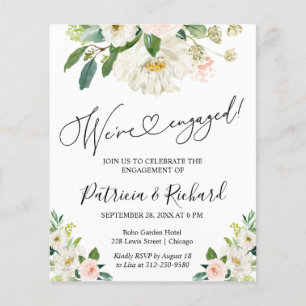 Papier Budget Nous sommes engagés Engagement Party Invita