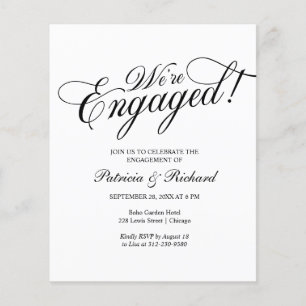 Papier Budget Nous sommes engagés Engagement Party Invita