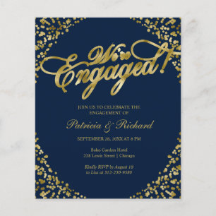 Papier Budget Nous sommes engagés Engagement Party Invita