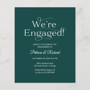 Papier Budget Nous sommes engagés Engagement Party Invita