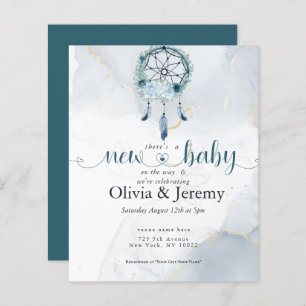 Papier Budget Nouveau bébé sur le chemin Turquoise DreamC