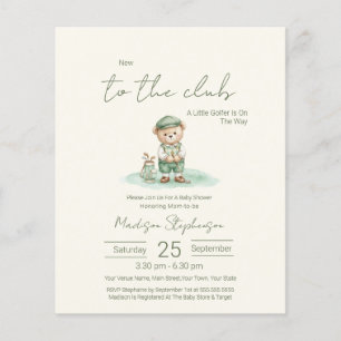 Papier Budget Nouveau dans le Club Ours de golf Baby Show