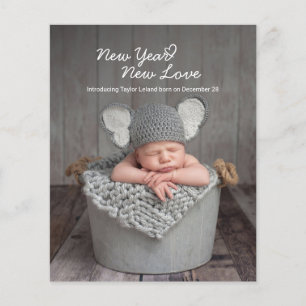 Papier Budget Nouvel An Nouvel Amour Fête Naissance Bébé 