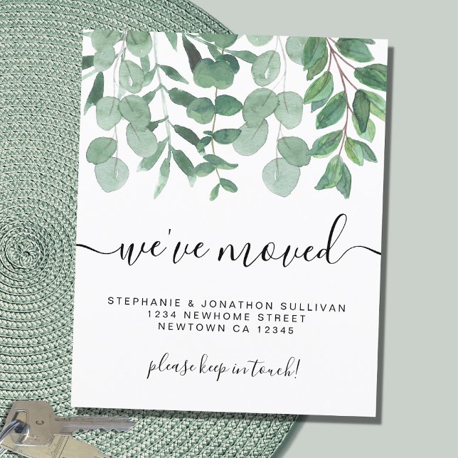 Papier Budget Nouvelle adresse Eucalyptus Moving Faire-pa (Créateur téléchargé)