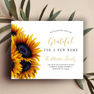 Papier Budget nouvelle adresse faire-part de déplacement 