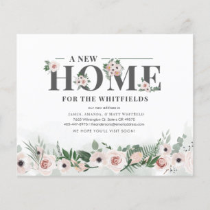 Papier Budget Nouvelle adresse résidentielle Floral Movin