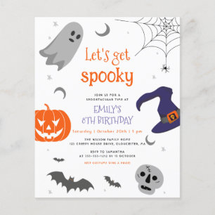 Papier Budget Obtenons Éffrayant Halloween Amusants Anniv