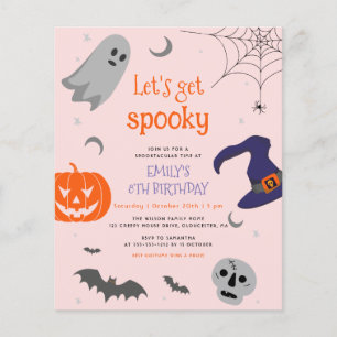 Papier Budget Obtenons Éffrayant Halloween mignon anniver