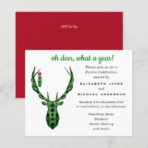 Papier Budget Oh DEER quel an 2020 Invitation de Noël