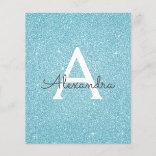 Papier Budget Pailleté Bleu Anniversaire Sweet Seize Ans