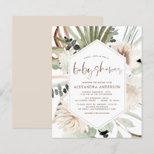 Papier Budget Pampas Grass Baby shower Boho Eucalyptus