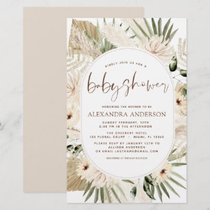 Papier Budget Pampas Grass Baby shower Boho Eucalyptus