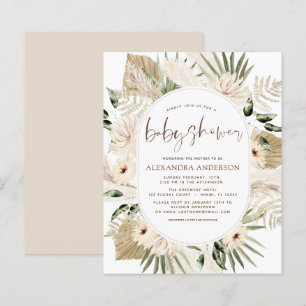 Papier Budget Pampas Grass Baby shower Boho Eucalyptus