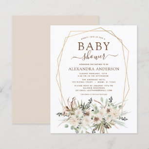 Papier Budget Pampas Grass Baby shower Boho Eucalyptus