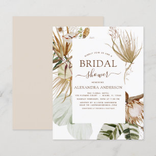 Papier Budget Pampas Grass Boho Fête des mariées tropical