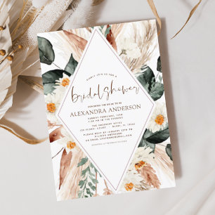 Papier Budget Pampas Grass Fête des mariées Boho Eucalypt