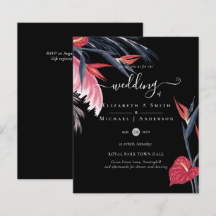 Papier BUDGET Pampas Tropical Grass Marine Berry Mariage