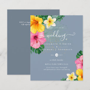 Papier BUDGET Paradis tropical Plage Mariage Florales