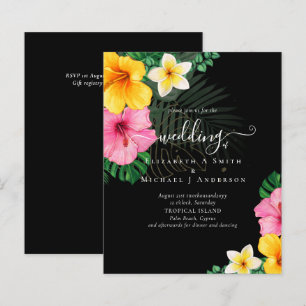 Papier BUDGET Paradis tropical Plage Mariage Florales