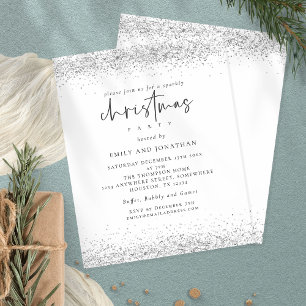 Papier Budget Parties scintillant argent Noël fête Invita