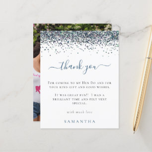 Papier Budget Parties scintillant bleue Photo Hen Party M