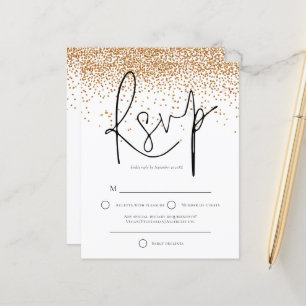 Papier Budget Parties scintillant or Confetti Mariage RSV