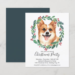 Papier Budget Pembroke Welsh Corgi Chien Invitation de No