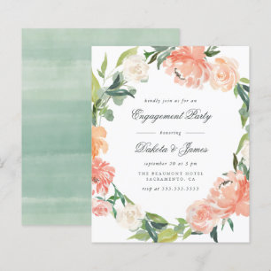 Papier Budget Peony Eucalyptus Green Engagement