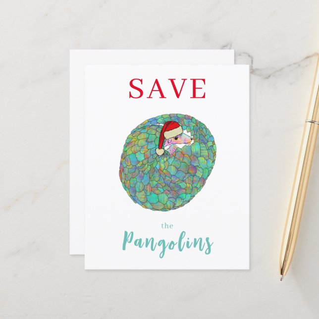 Papier Budget Personnalisé avec le Slogan Sauvez les Pang (Devant/Arrière en situation)