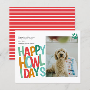 Papier BUDGET Personnalisé Happy Howlidays Chig Christmas