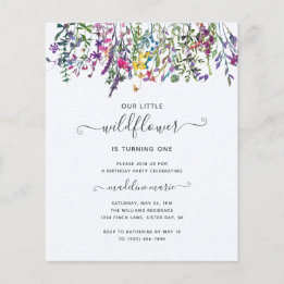 Papier BUDGET Petite fête d'anniversaire Fleur sauvage