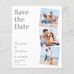 Papier Budget Photo Collage QR Code Mariage Enregistrer L