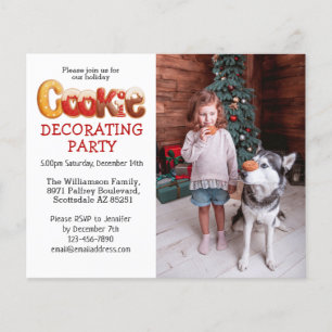 Papier Budget Photo Cookie Décoration Fête Invitation